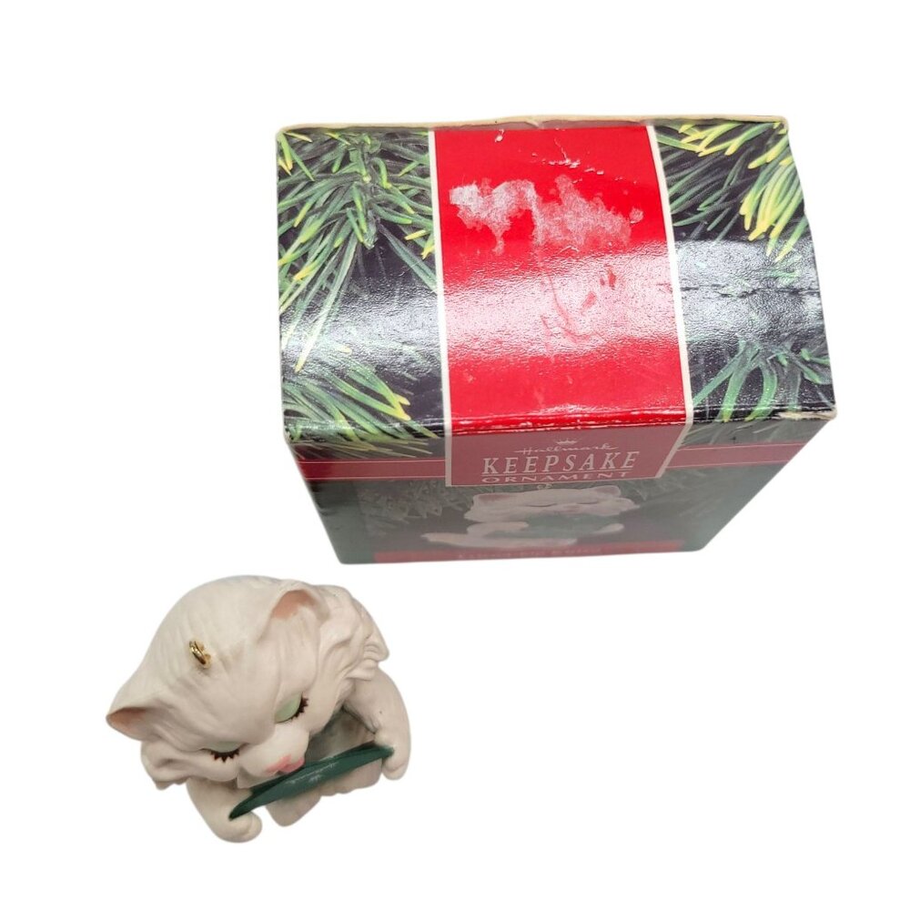 Hallmark Keepsake Ornament Friendship Kitten 1990 Handcrafted Christmas Decorati - Picture 3 of 4